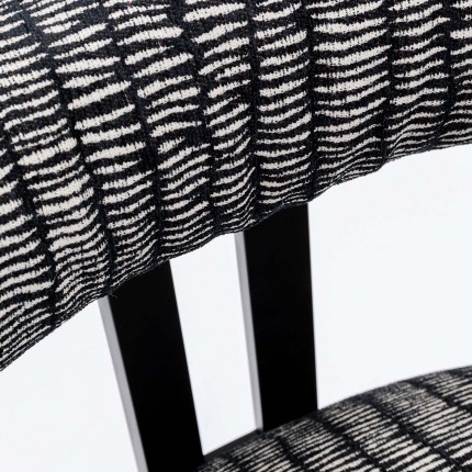 Chair with armrests Paris black Kare Design