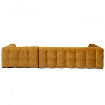 Corner Sofa Salamanca velvet ochre right Kare Design