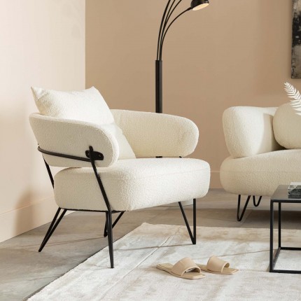 Fauteuil Peppo blanc Kare Design