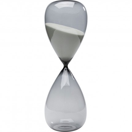 Hourglass Timer 43cm black and white Kare Design