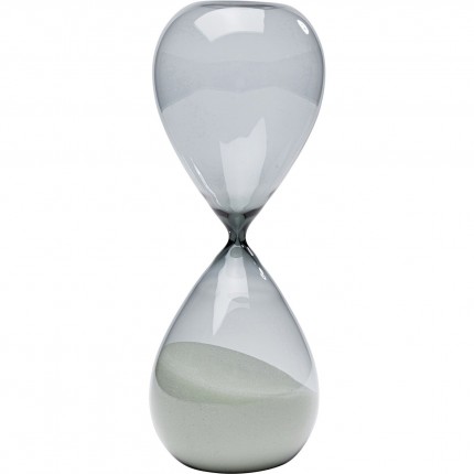 Hourglass Timer 25cm black and white Kare Design