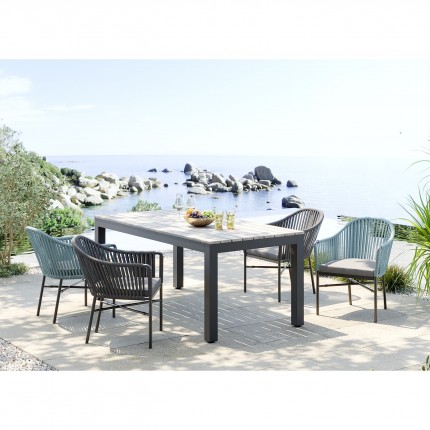 Outdoor Chair with armrests Santanyi Grey Kare Design