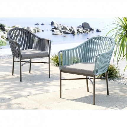 Outdoor Chair with armrests Santanyi Grey Kare Design