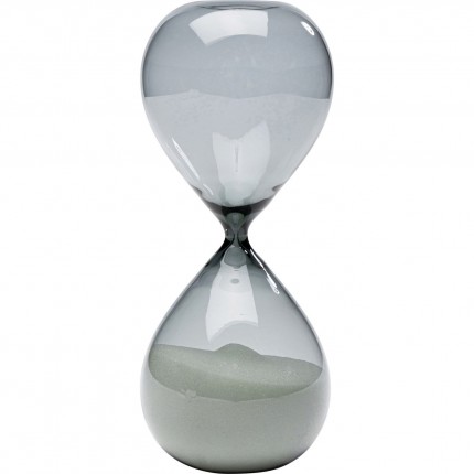 Sablier Timer 20cm noir et blanc Kare Design