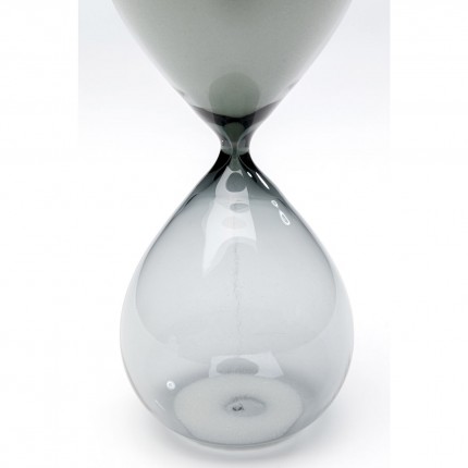 Sablier Timer 20cm noir et blanc Kare Design