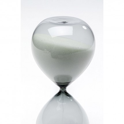 Hourglass Timer 20cm black and white Kare Design