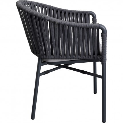 Outdoor Chair with armrests Santanyi Grey Kare Design