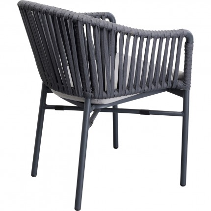 Outdoor Chair with armrests Santanyi Grey Kare Design