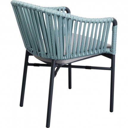 Outdoor Chair with armrests Santanyi blue Kare Design