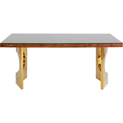 Table Conley Oho 180x90cm gold Kare Design