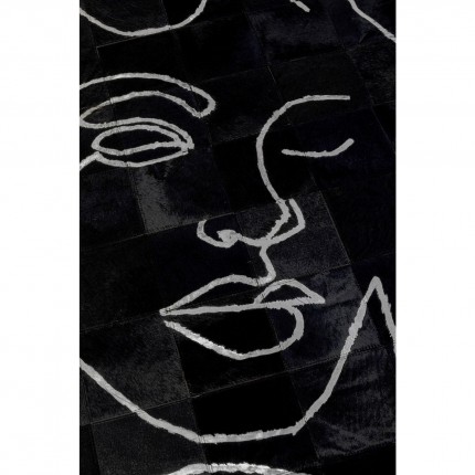 Carpet Faces black Ø250cm Kare Design