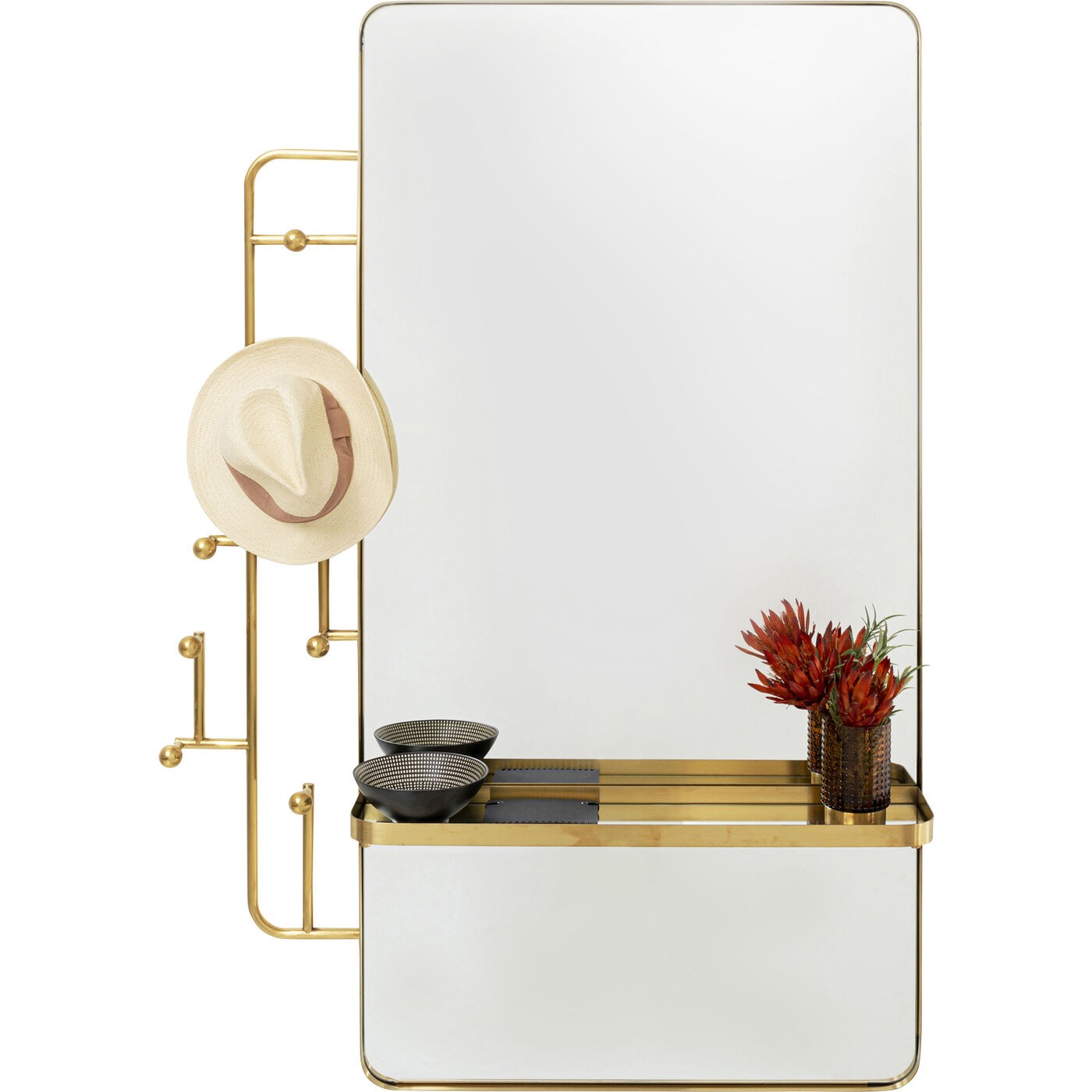 Kare Design Portemanteau miroir Tristan 150x76cm doré