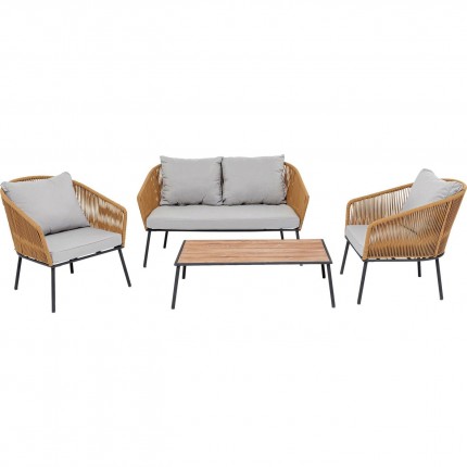 Outdoor Set Elba brown 4-Seater Kare Design