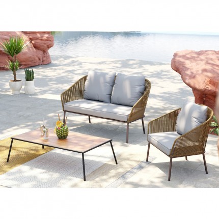 Outdoor Set Elba brown 4-Seater Kare Design