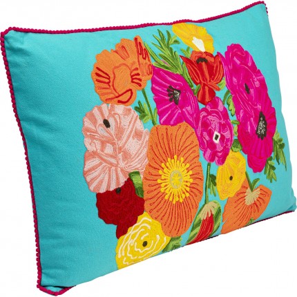 Cushion Fiorista blue Kare Design