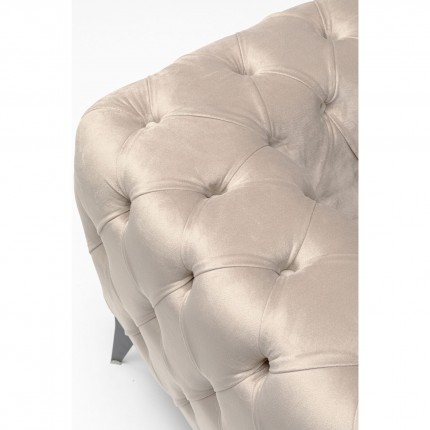 Armchair Bellissima velvet beige Kare Design