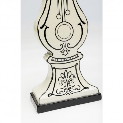 Table Clock Favola white and black Kare Design