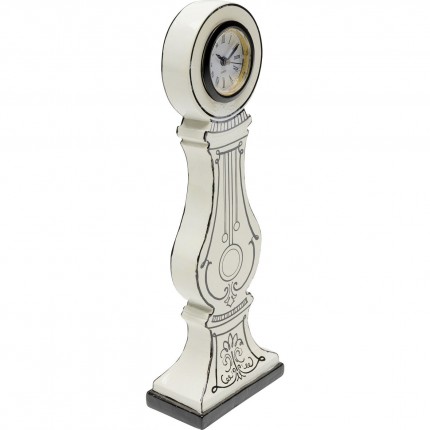 Table Clock Favola white and black Kare Design