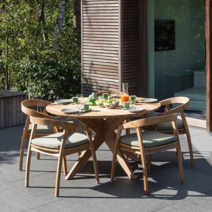 Java round garden table 135cm Gescova