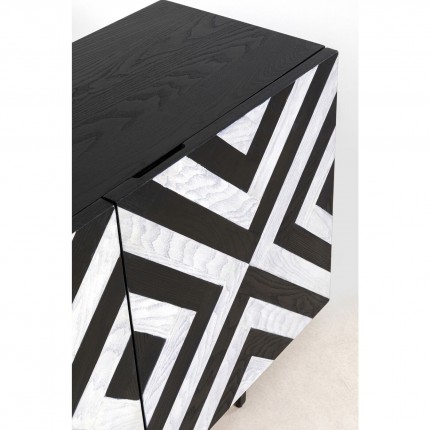 Sideboard Arctic black and white Kare Design