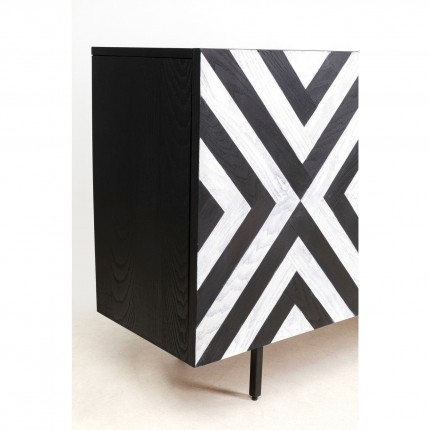 Sideboard Arctic black and white Kare Design