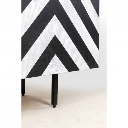 Sideboard Arctic black and white Kare Design