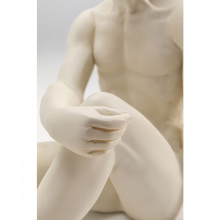 Bookend men white sitting (2/set) Kare Design