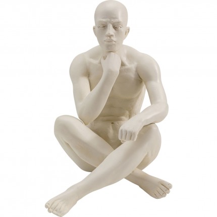 Bookend men white sitting (2/set) Kare Design