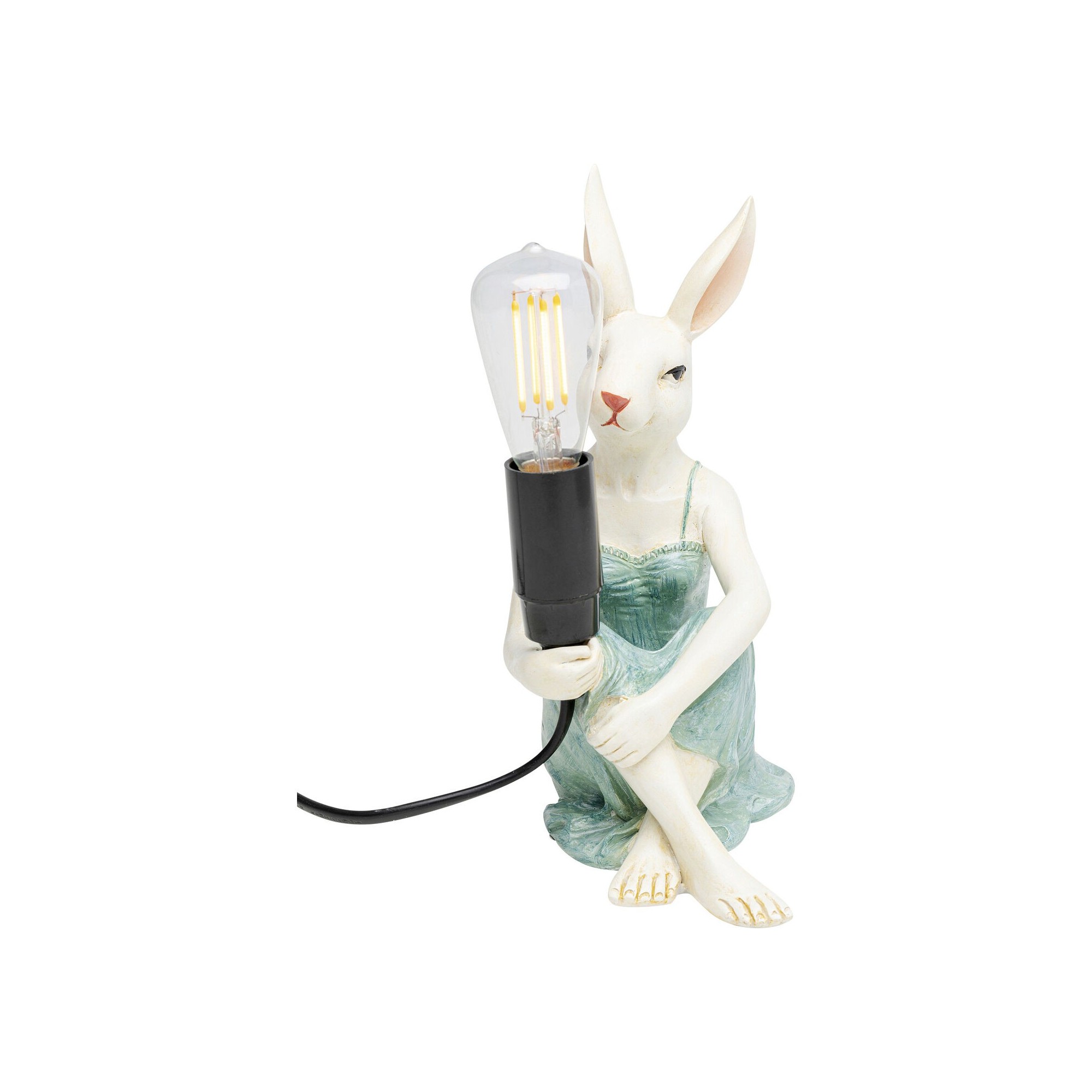 Lampe lapine en robe Kare Design