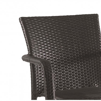 Bastia black garden chair Gescova