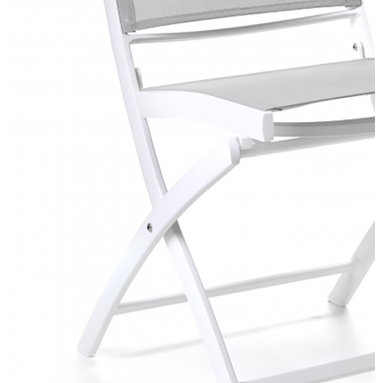 Gescova Cassis white and grey folding garden chair