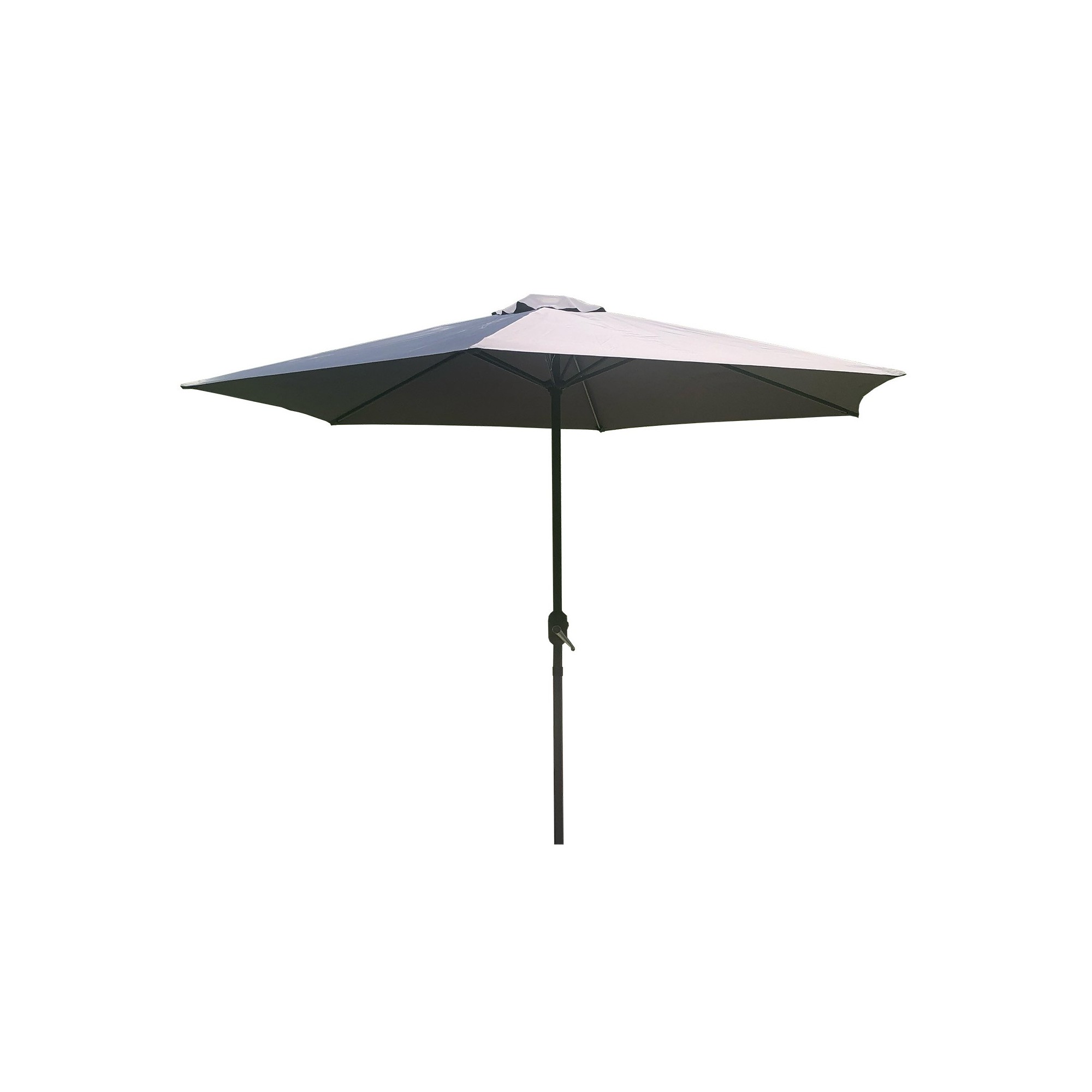 Parasol avec manivelle 300cm gris Gescova