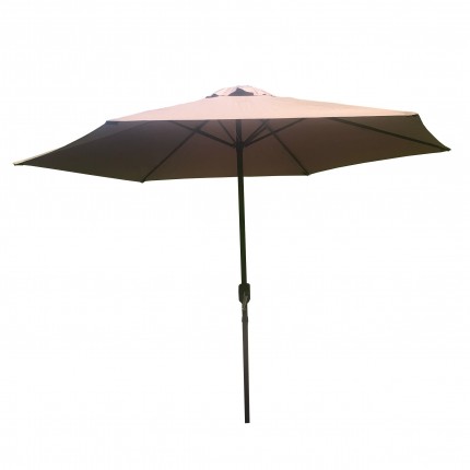 Umbrella with crank handle 300cm taupe Gescova