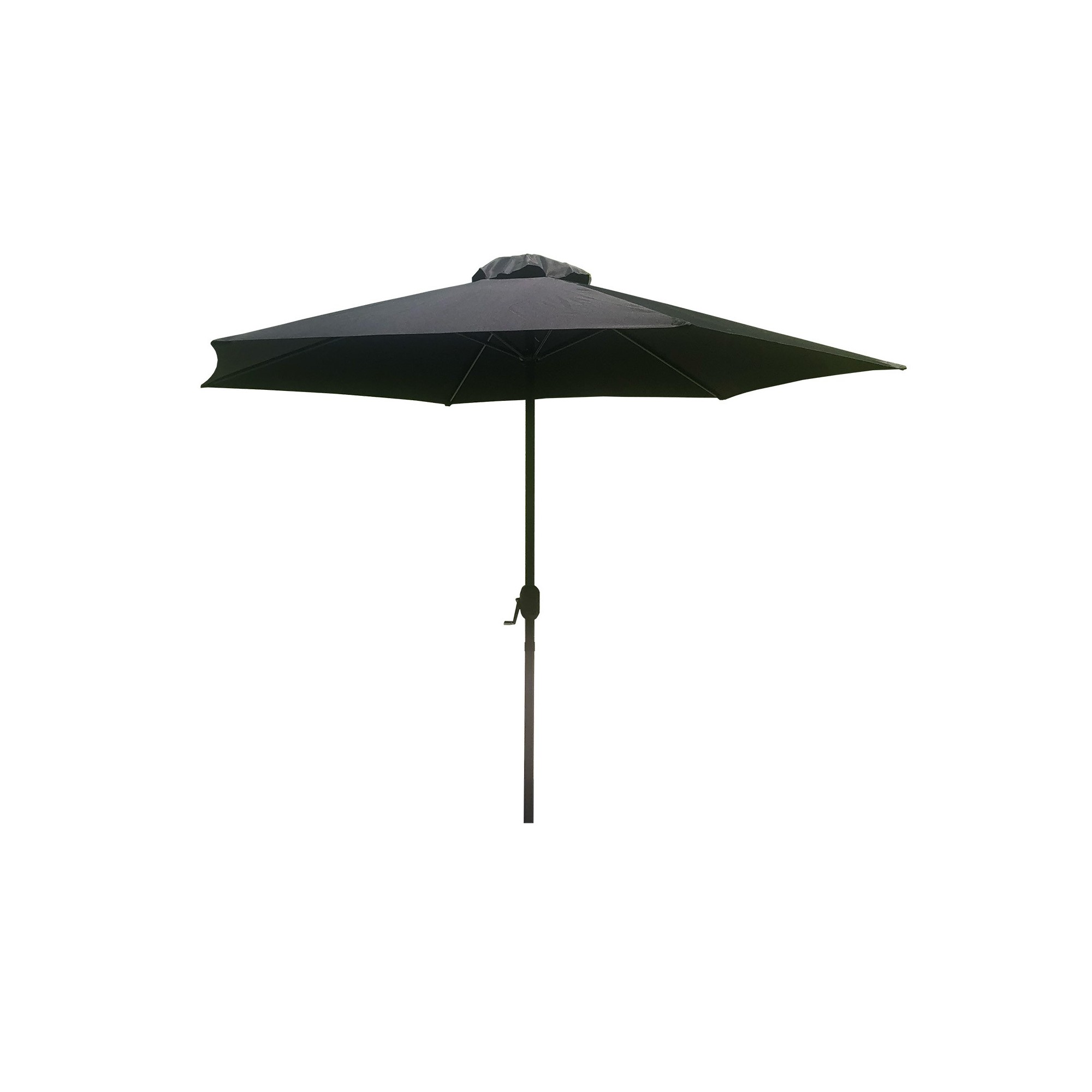 Parasol avec manivelle 350cm noir Gescova