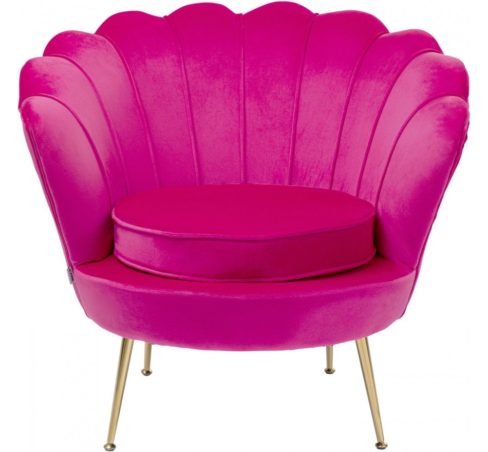 Fauteuil rétro rose fuchsia - Water Lily - Kare Design