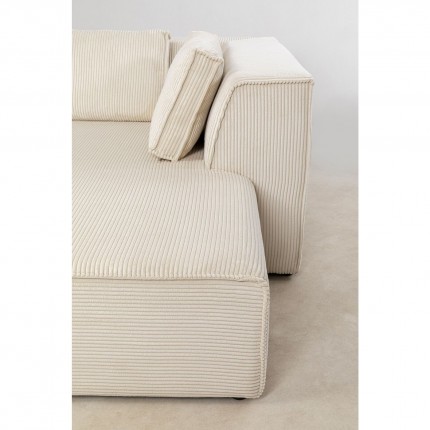 Corner Sofa Infinity Cord Cream Right Kare Design