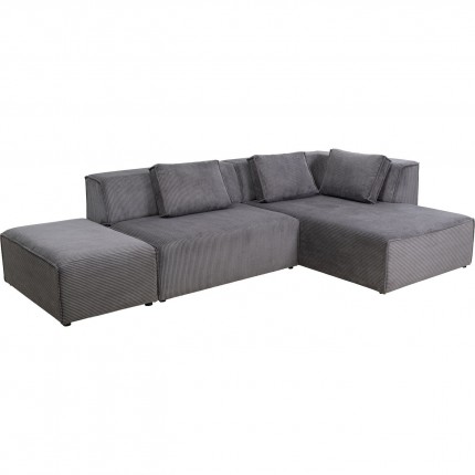 Corner Sofa Infinity Cord Grey Right Kare Design