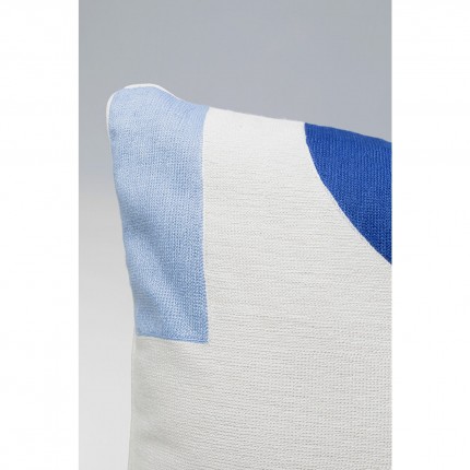 Cushion Forma blue and white 50x50cm Kare Design