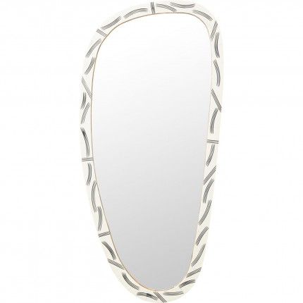 Miroir Planos 93x43cm blanc Kare Design