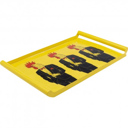 Tray Ego rooster yellow Kare Design