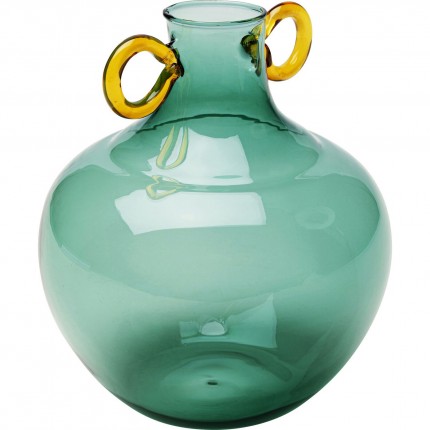 Vase Amore Handle green 16cm Kare Design