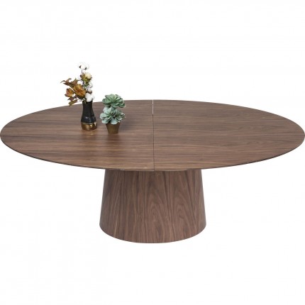 Extension Table Benvenuto oval walnut Kare Design