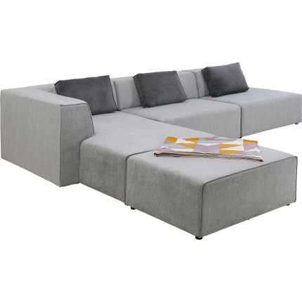 Corner Sofa Infinity XL left grey Kare Design