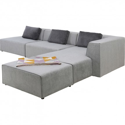 Corner Sofa Infinity XL right grey Kare Design