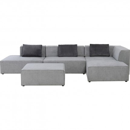 Corner Sofa Infinity XL right grey Kare Design