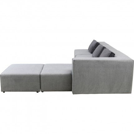 Corner Sofa Infinity XL right grey Kare Design