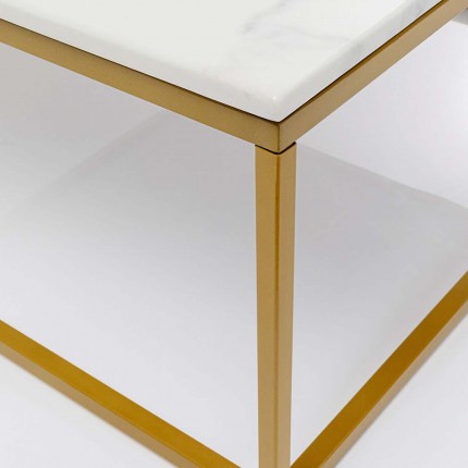 Table basse Key West 90x90cm blanche Kare Design