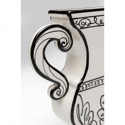 Vase Favola white and black Kare Design