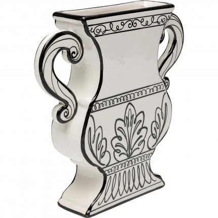 Vase Favola white and black Kare Design