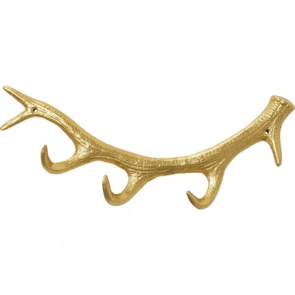 Wall Coat Rack antler gold Kare Design